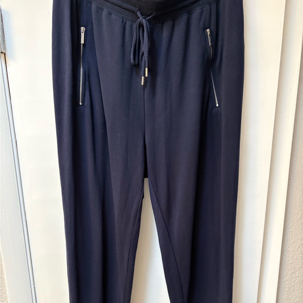 Michael Kors Navy Joggers with Zippered Pockets